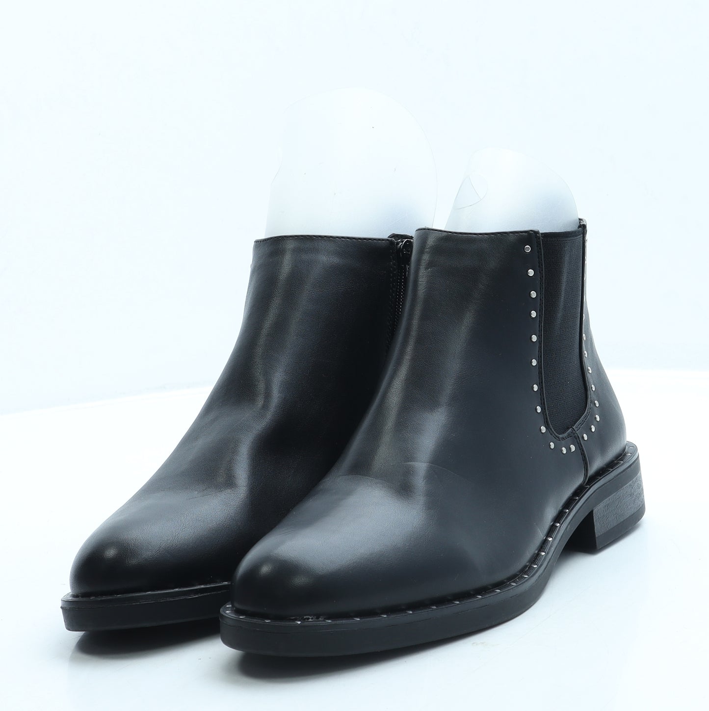 Peacocks Womens Black Leather Chelsea Boot UK 7 40