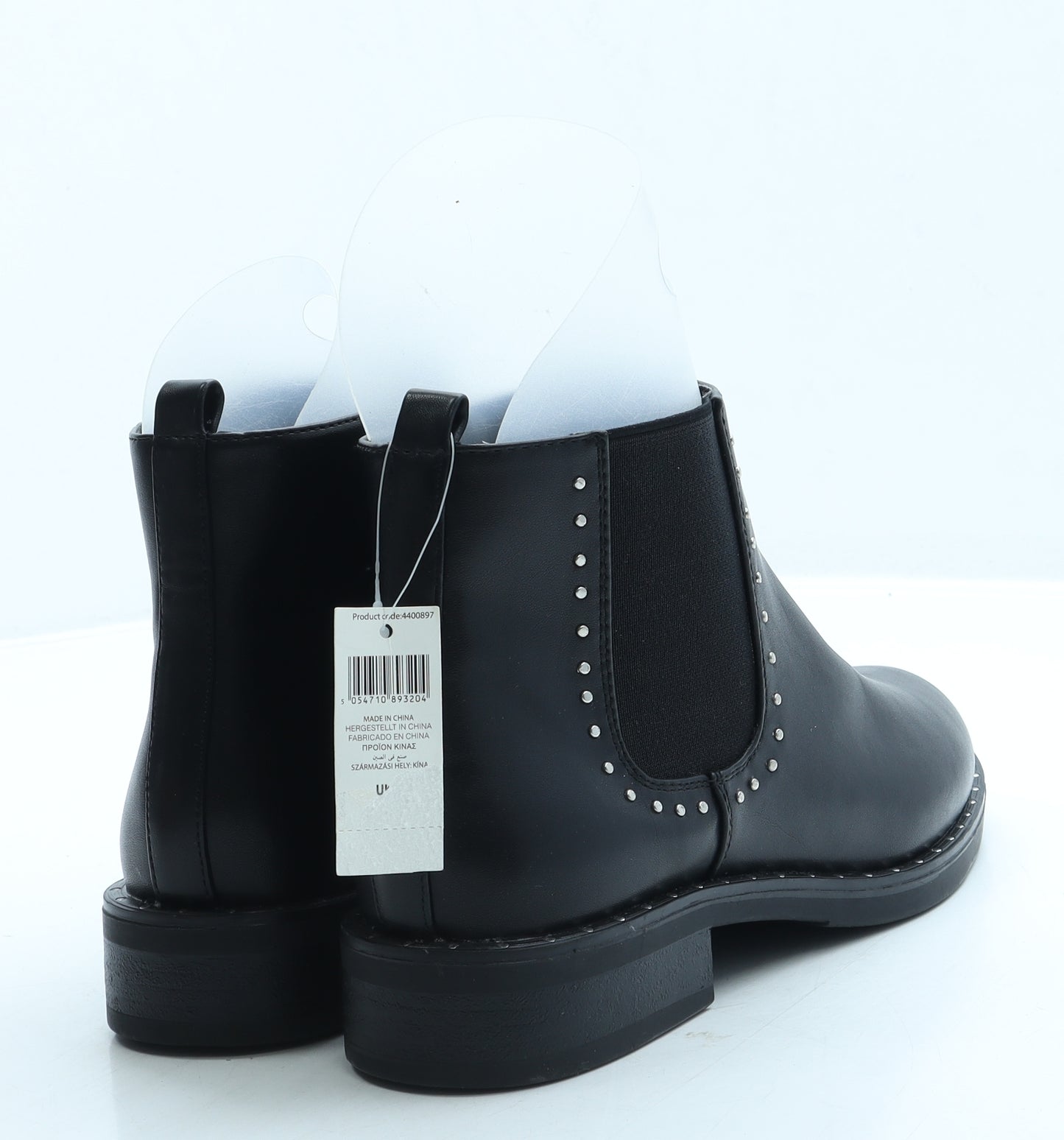 Peacocks Womens Black Leather Chelsea Boot UK 7 40