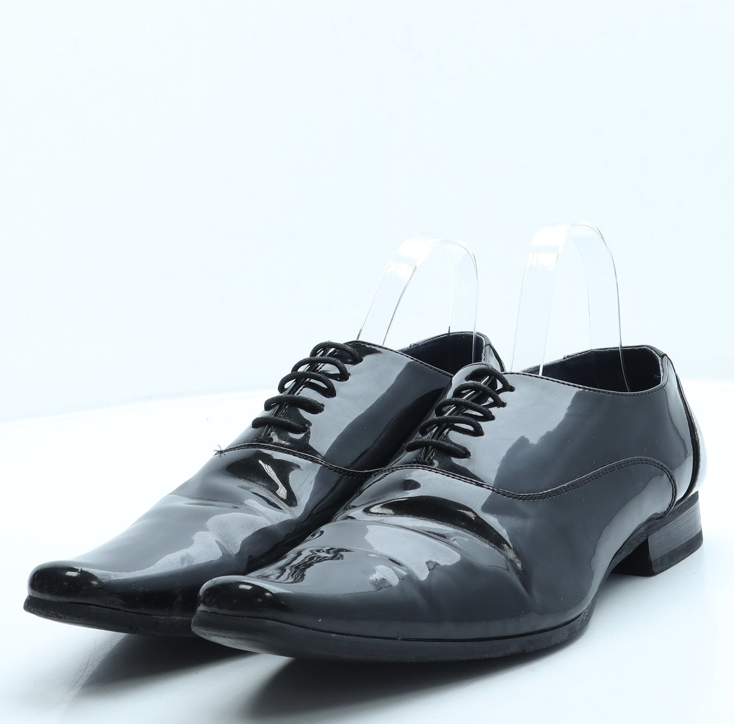 Goor Mens Black Leather Oxford Dress UK 10