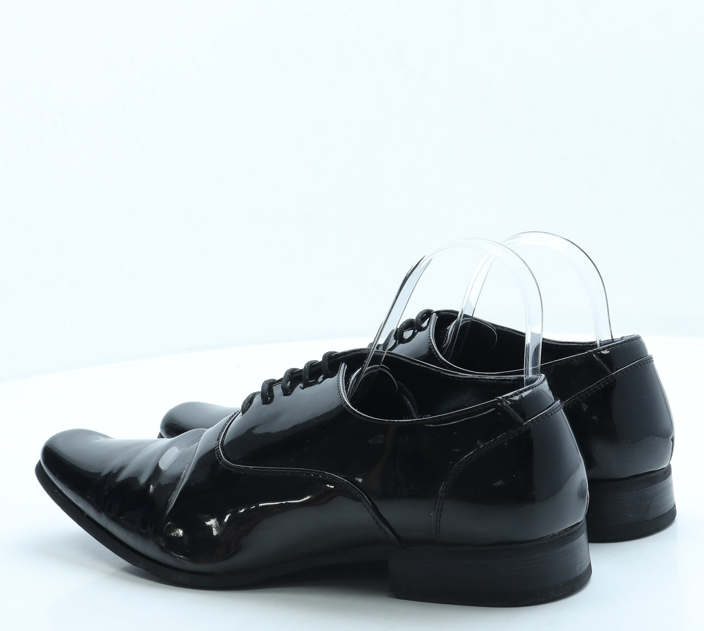 Goor Mens Black Leather Oxford Dress UK 10