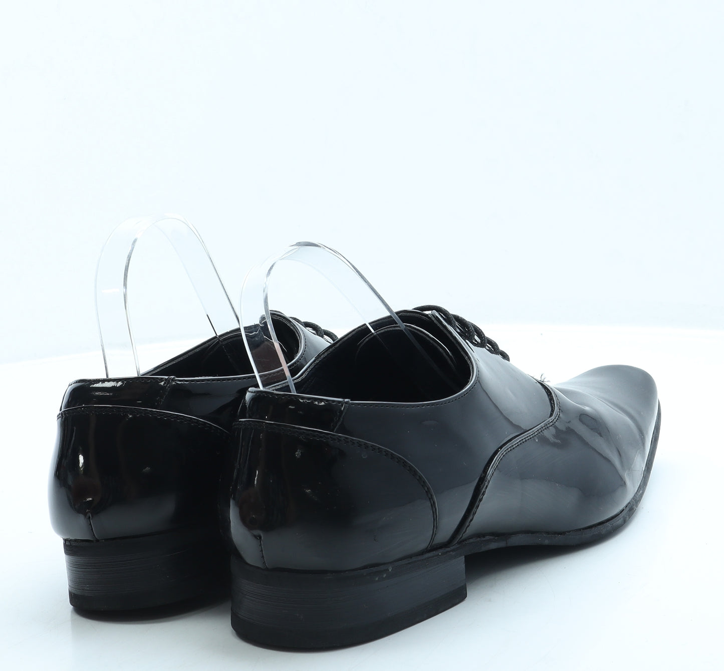 Goor Mens Black Leather Oxford Dress UK 10