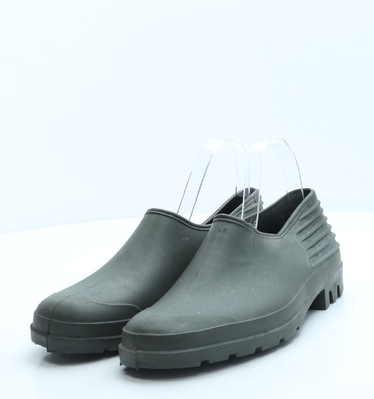Preworn Womens Green Rubber Wellies Boot UK 8 42