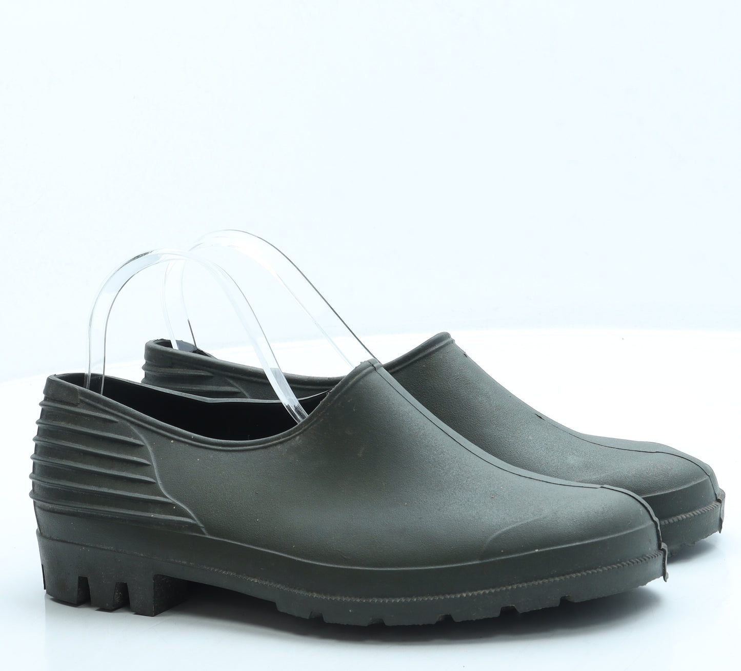 Preworn Womens Green Rubber Wellies Boot UK 8 42