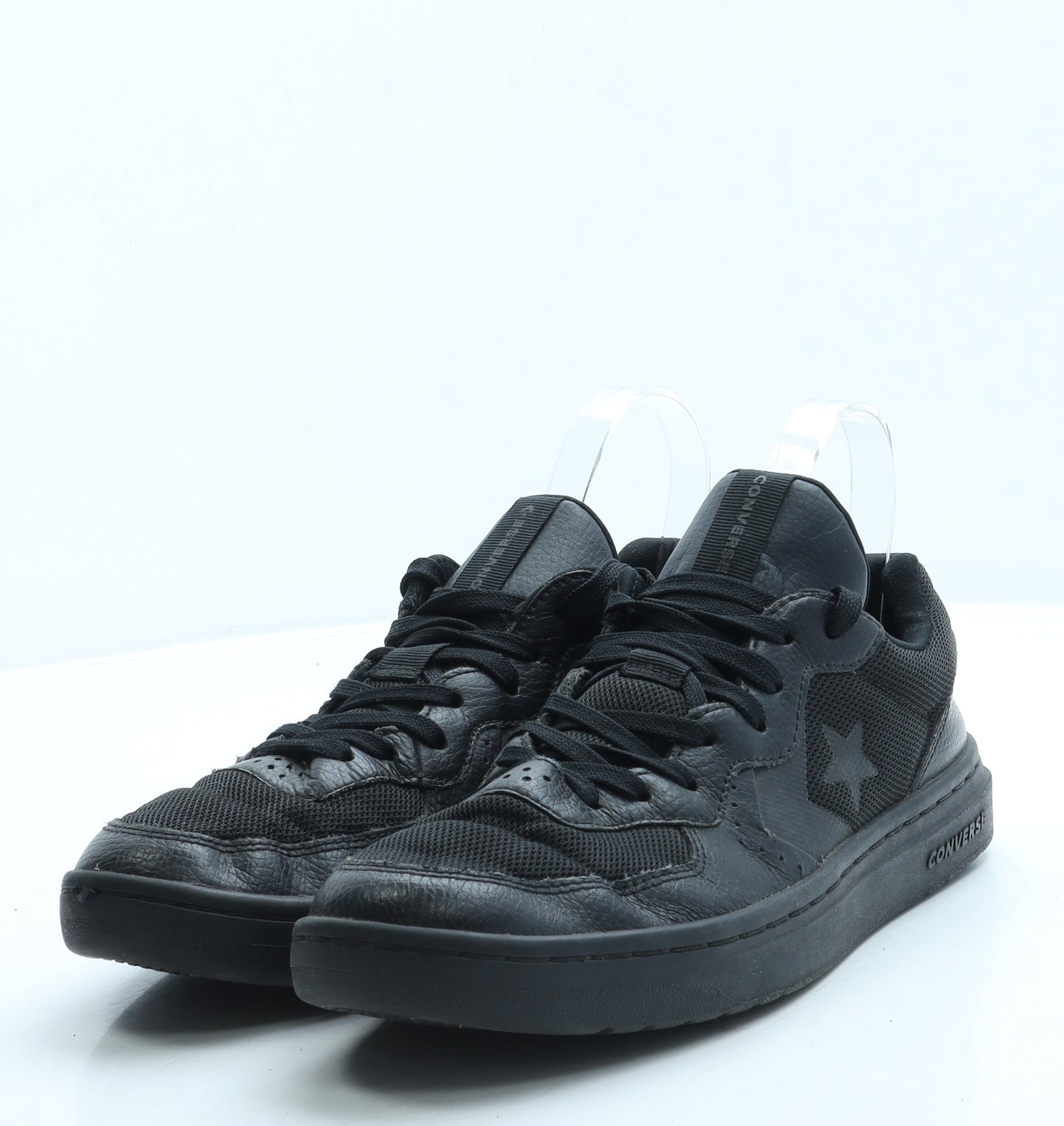 Converse Mens Black Leather Trainer UK 7 41