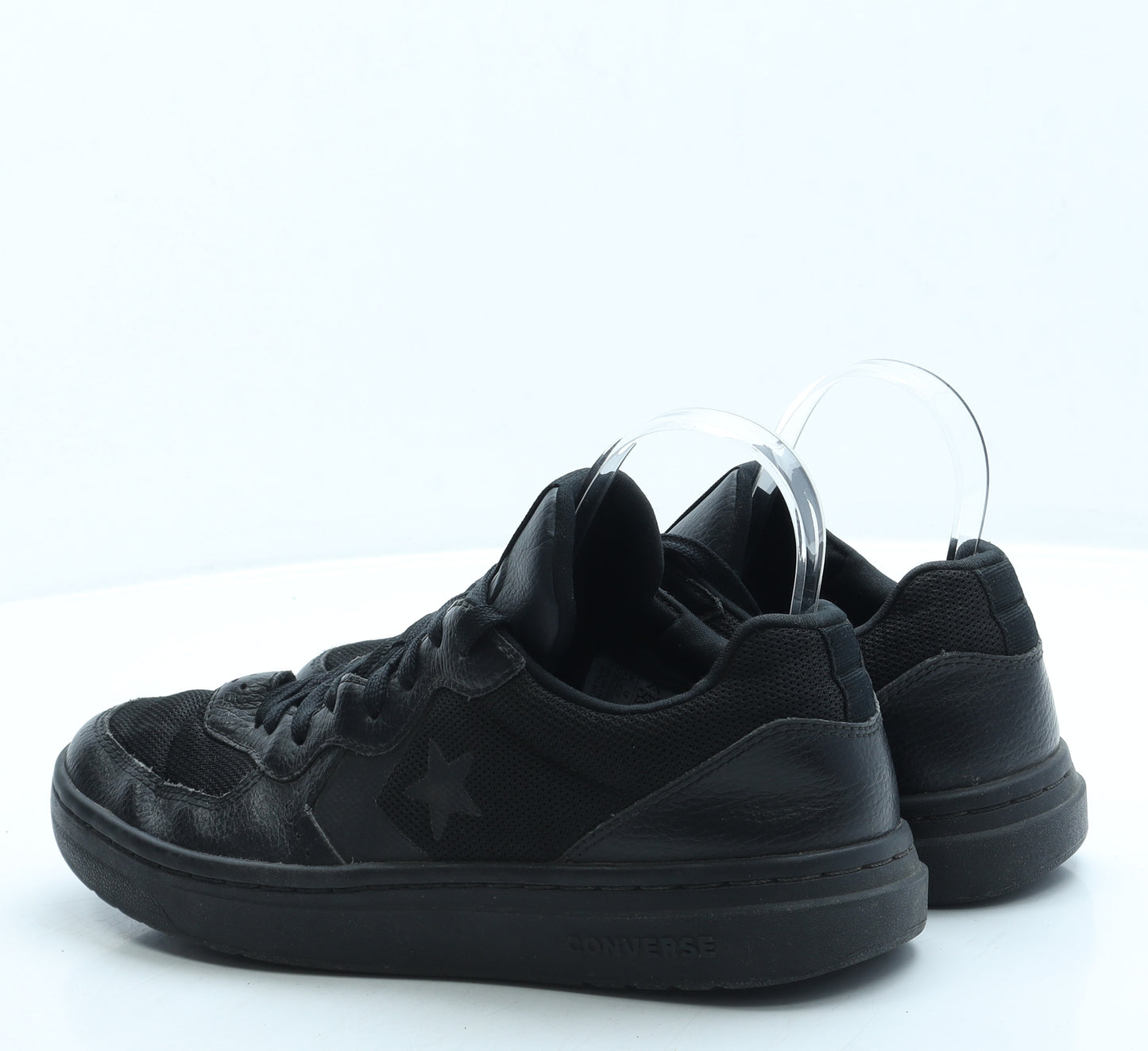 Converse Mens Black Leather Trainer UK 7 41