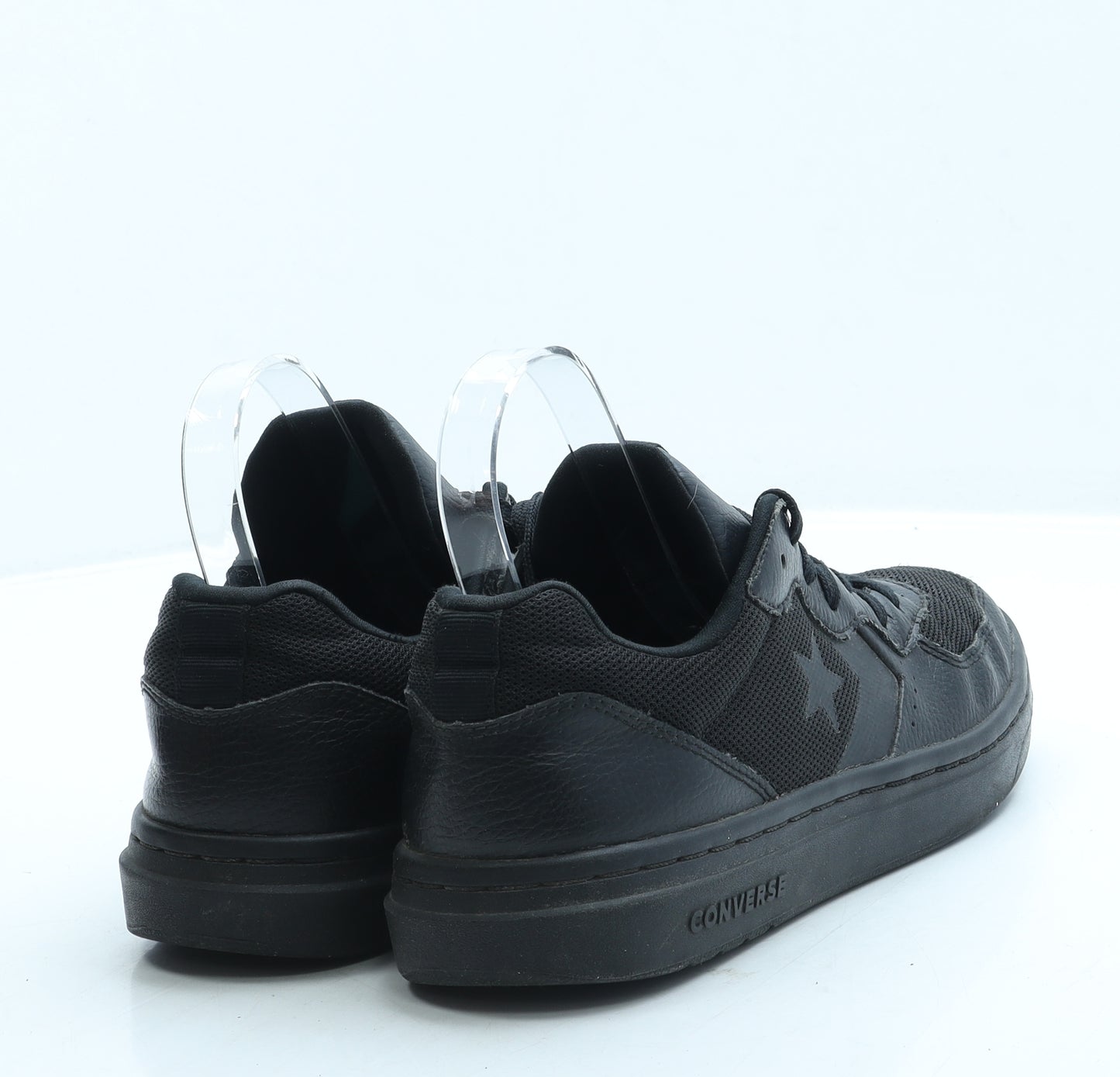 Converse Mens Black Leather Trainer UK 7 41