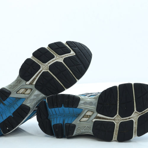 ASICS Mens Blue Polyester Trainer UK 7 40