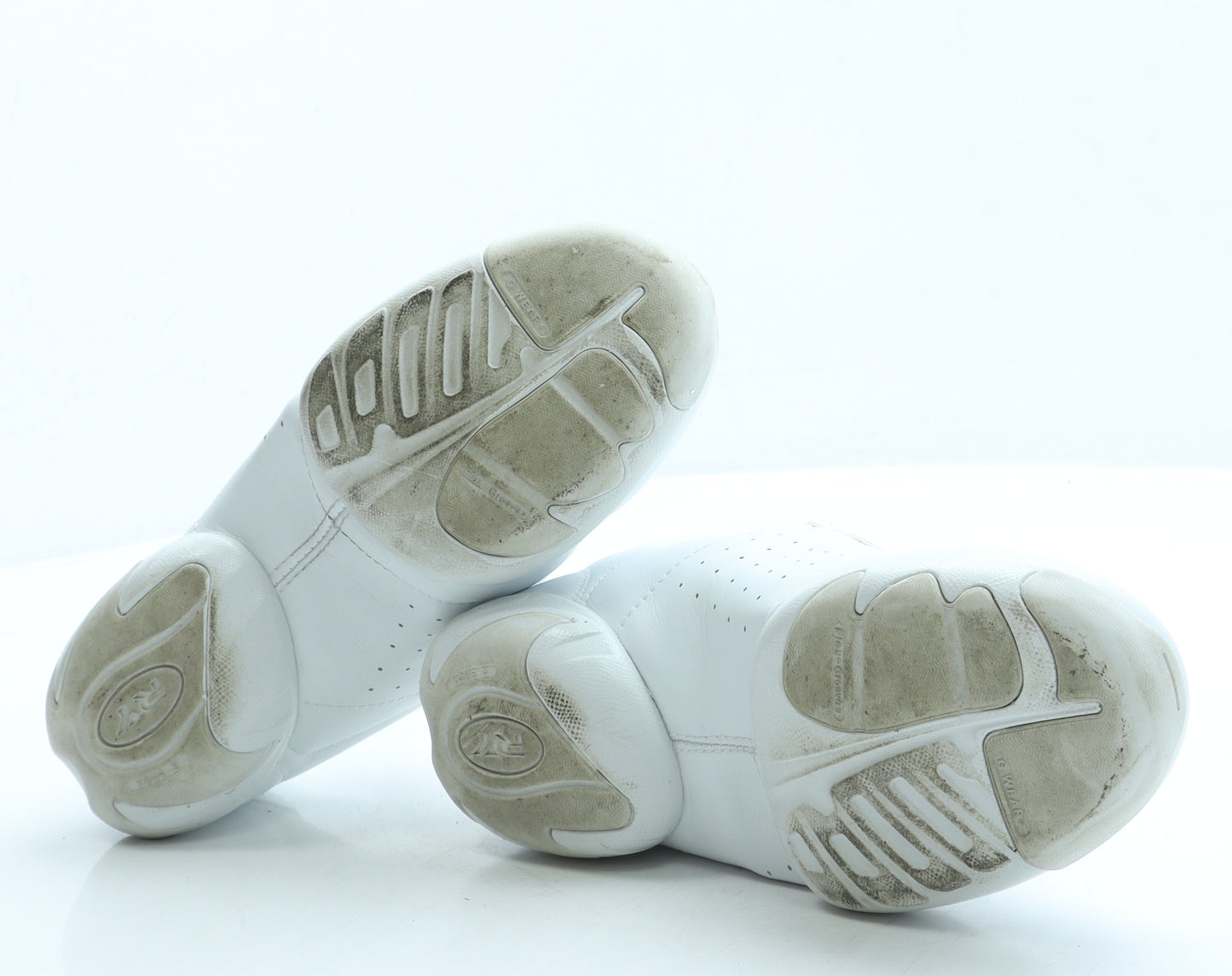 Lesove Womens White Leather Trainer UK 4 37 - Dance Shoes