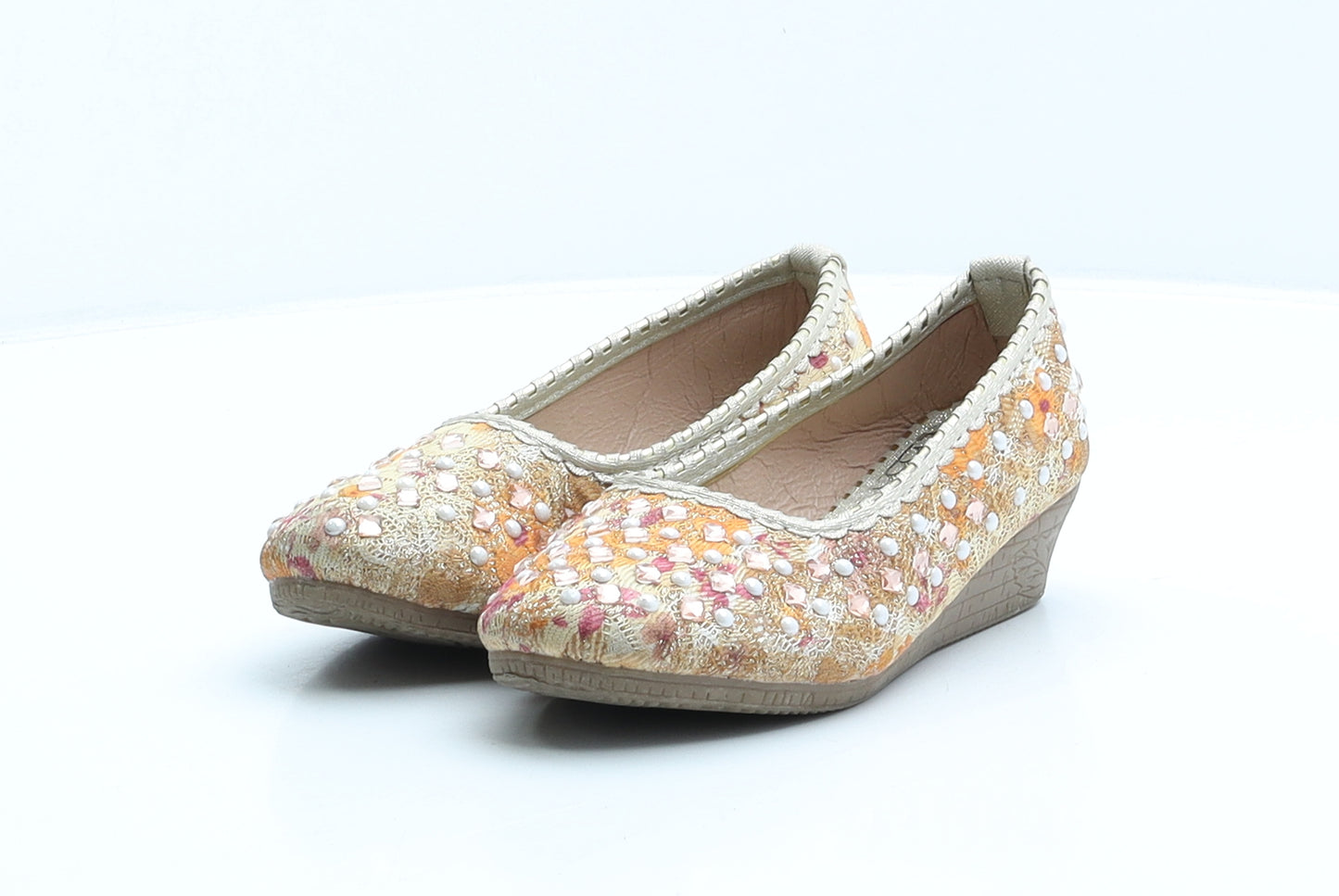 Preworn Girls Multicoloured Floral Polyester Ballet Casual UK 13 32