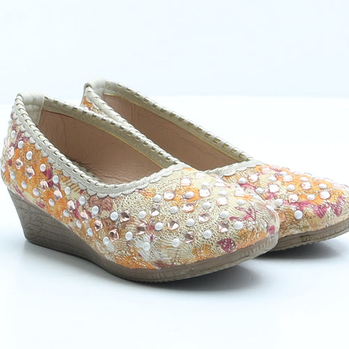 Preworn Girls Multicoloured Floral Polyester Ballet Casual UK 13 32