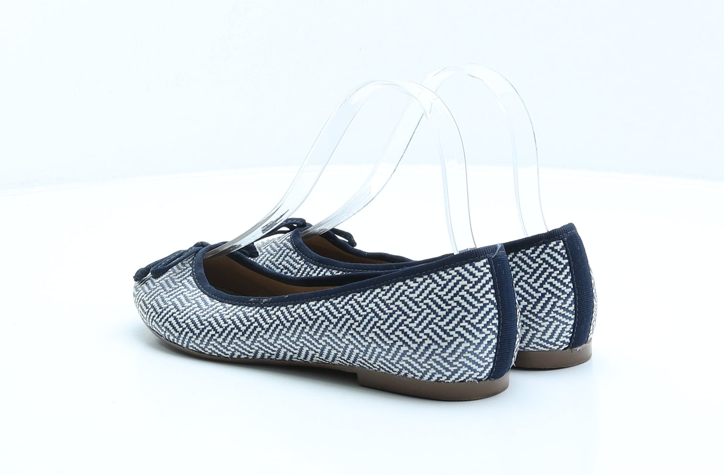 F&F Womens Multicoloured Chevron Synthetic Ballet Flat UK 3 36