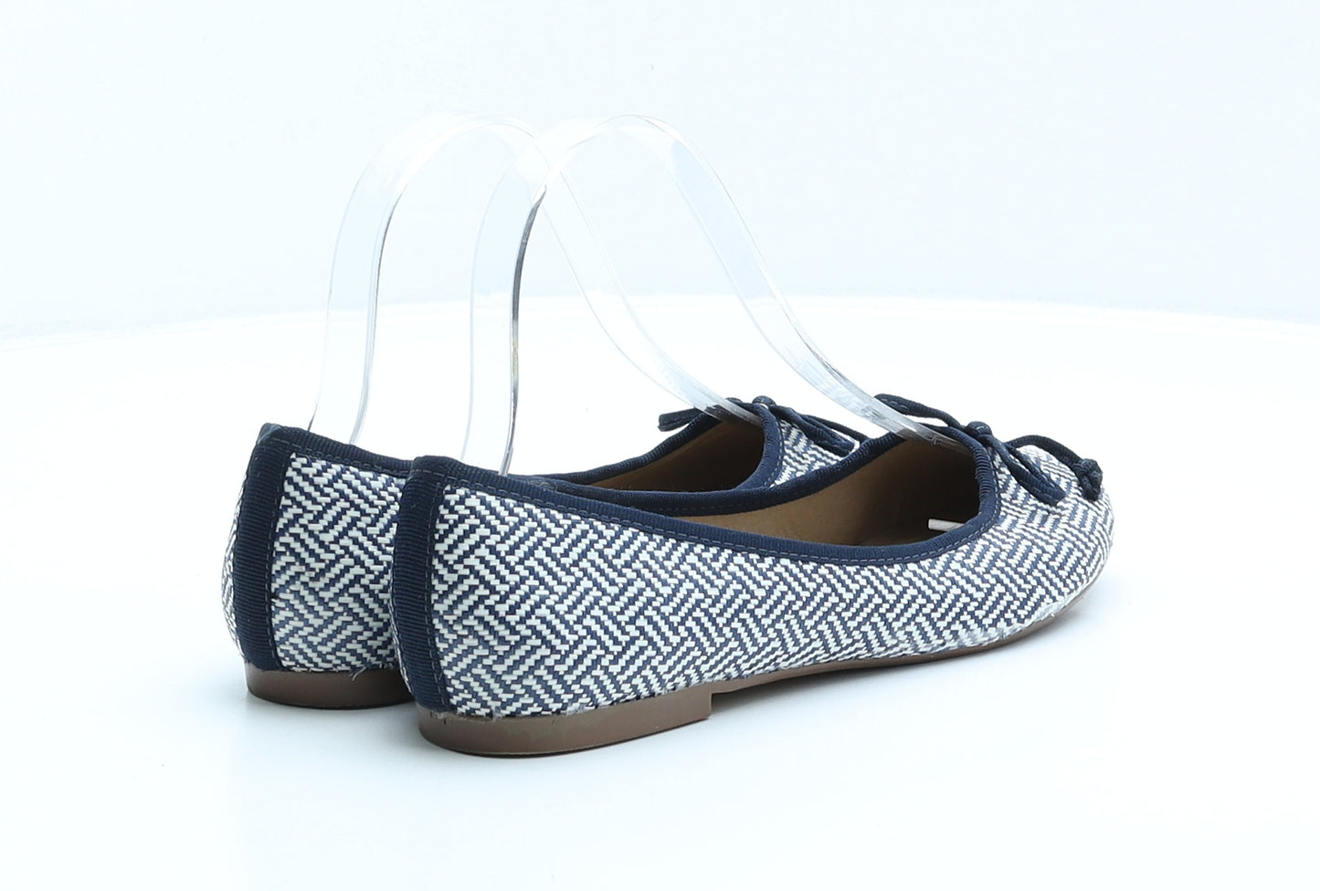 F&F Womens Multicoloured Chevron Synthetic Ballet Flat UK 3 36