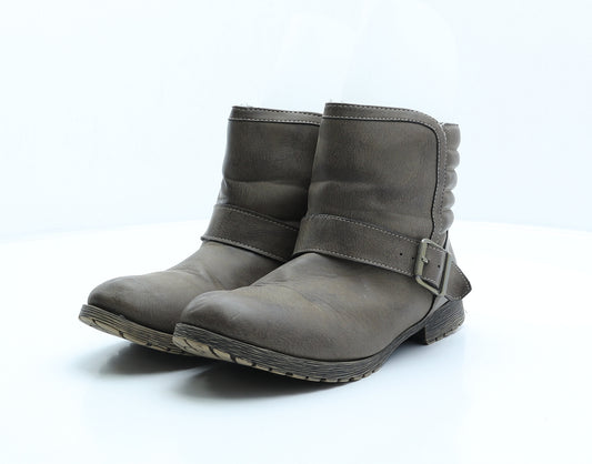 Atmosphere Womens Brown Synthetic Shearling Style Boot UK 5 38