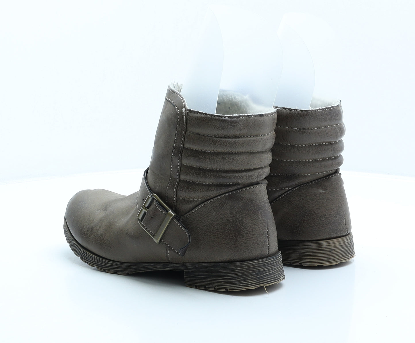 Atmosphere Womens Brown Synthetic Shearling Style Boot UK 5 38