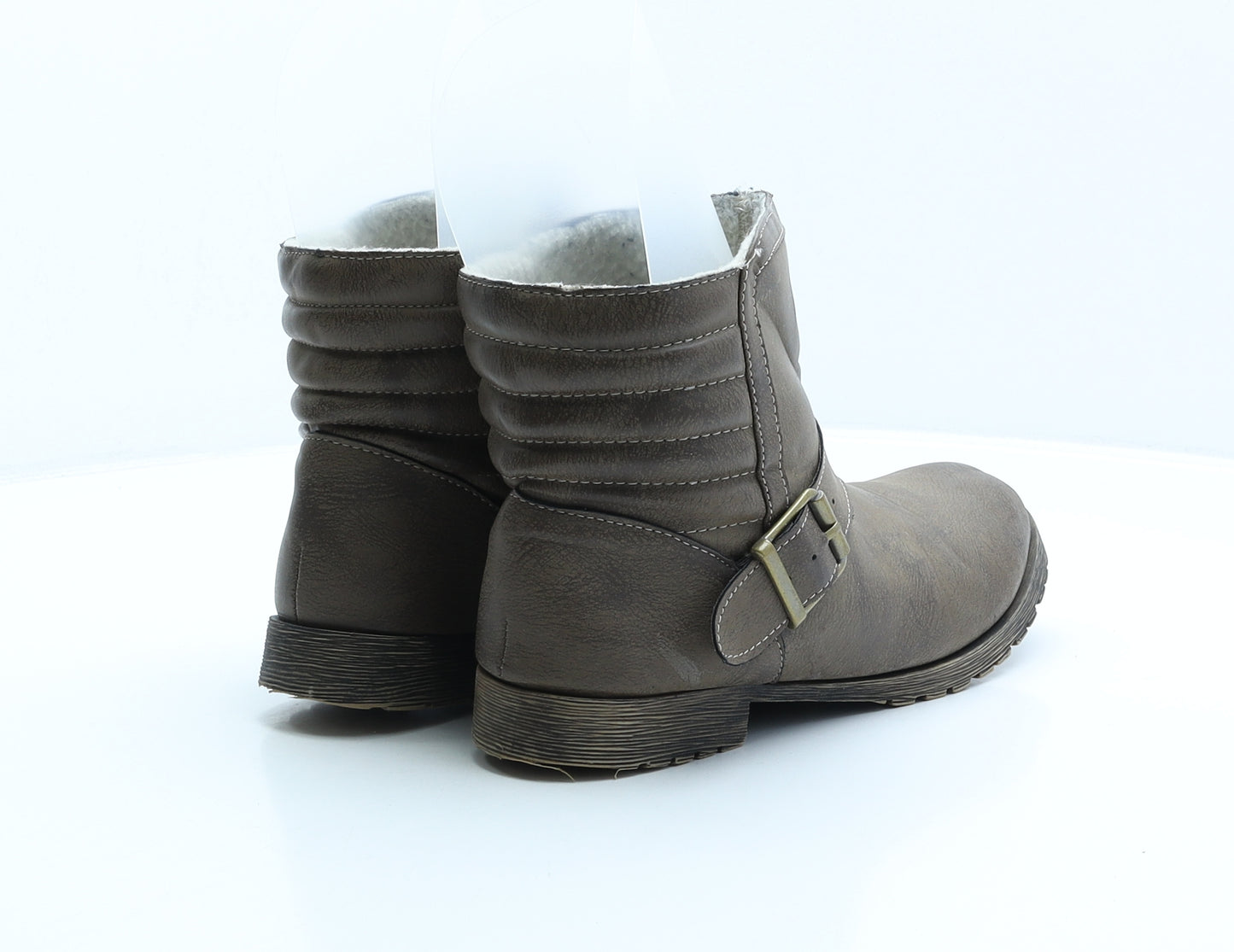 Atmosphere Womens Brown Synthetic Shearling Style Boot UK 5 38