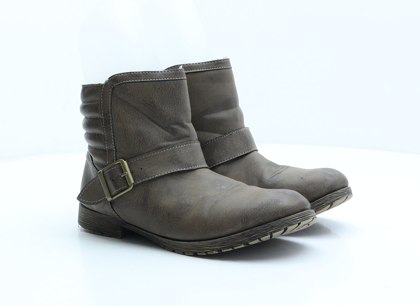 Atmosphere Womens Brown Synthetic Shearling Style Boot UK 5 38