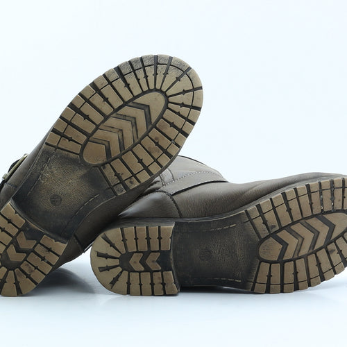 Atmosphere Womens Brown Synthetic Shearling Style Boot UK 5 38