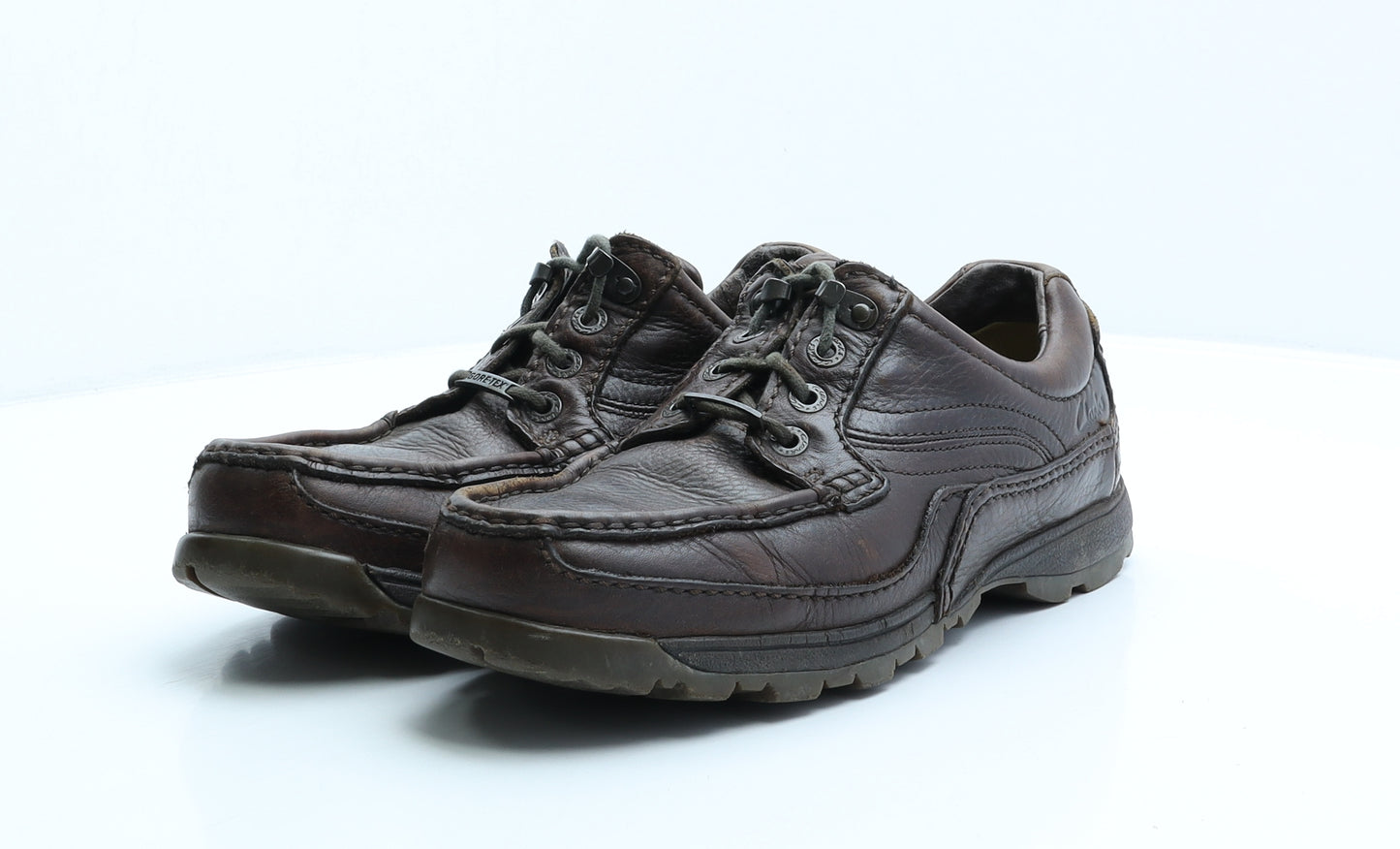 Clarks Mens Brown Leather Boat Shoe Casual UK 9