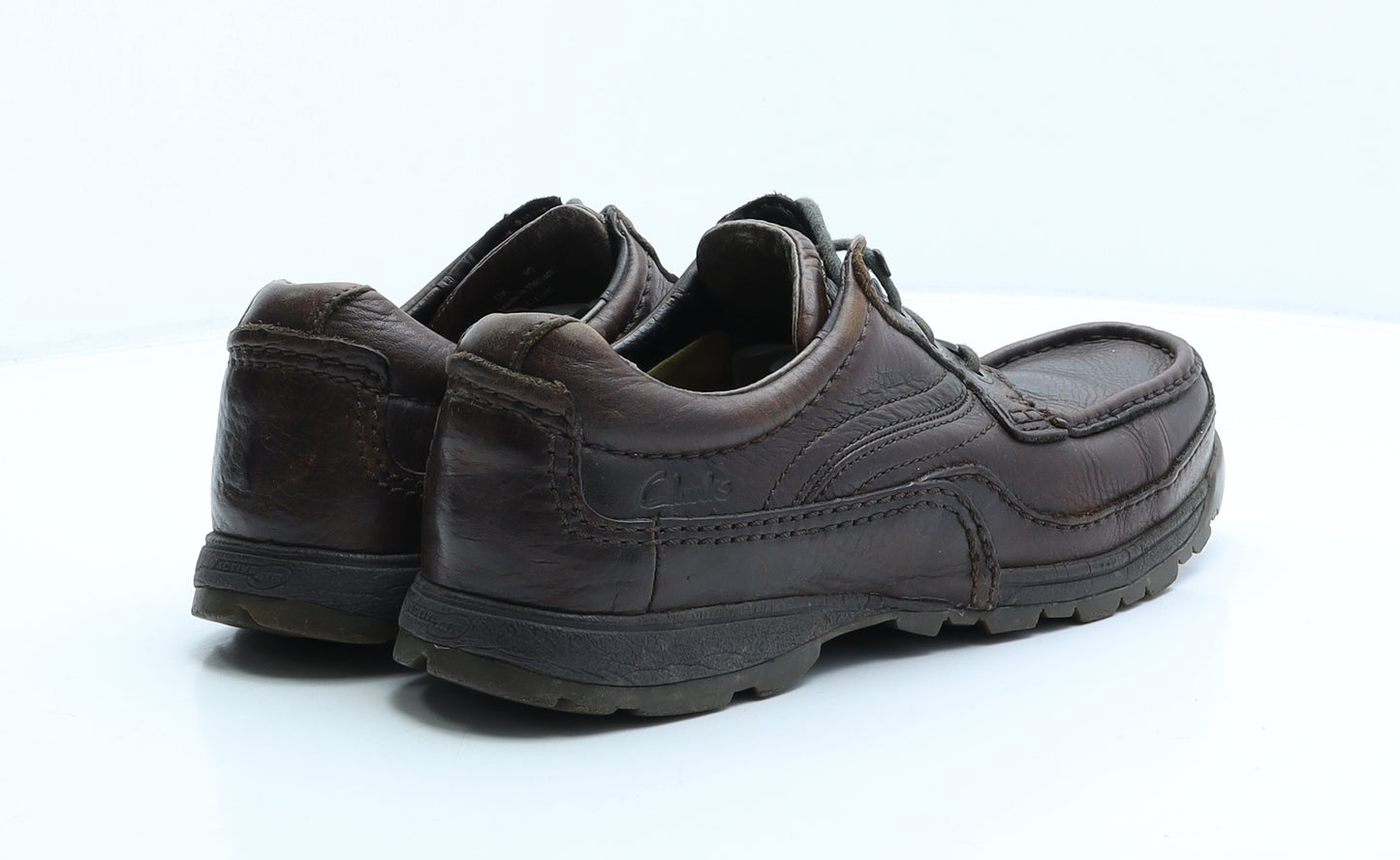 Clarks Mens Brown Leather Boat Shoe Casual UK 9