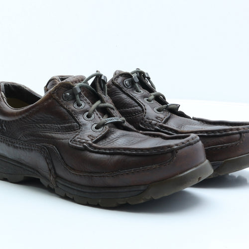Clarks Mens Brown Leather Boat Shoe Casual UK 9