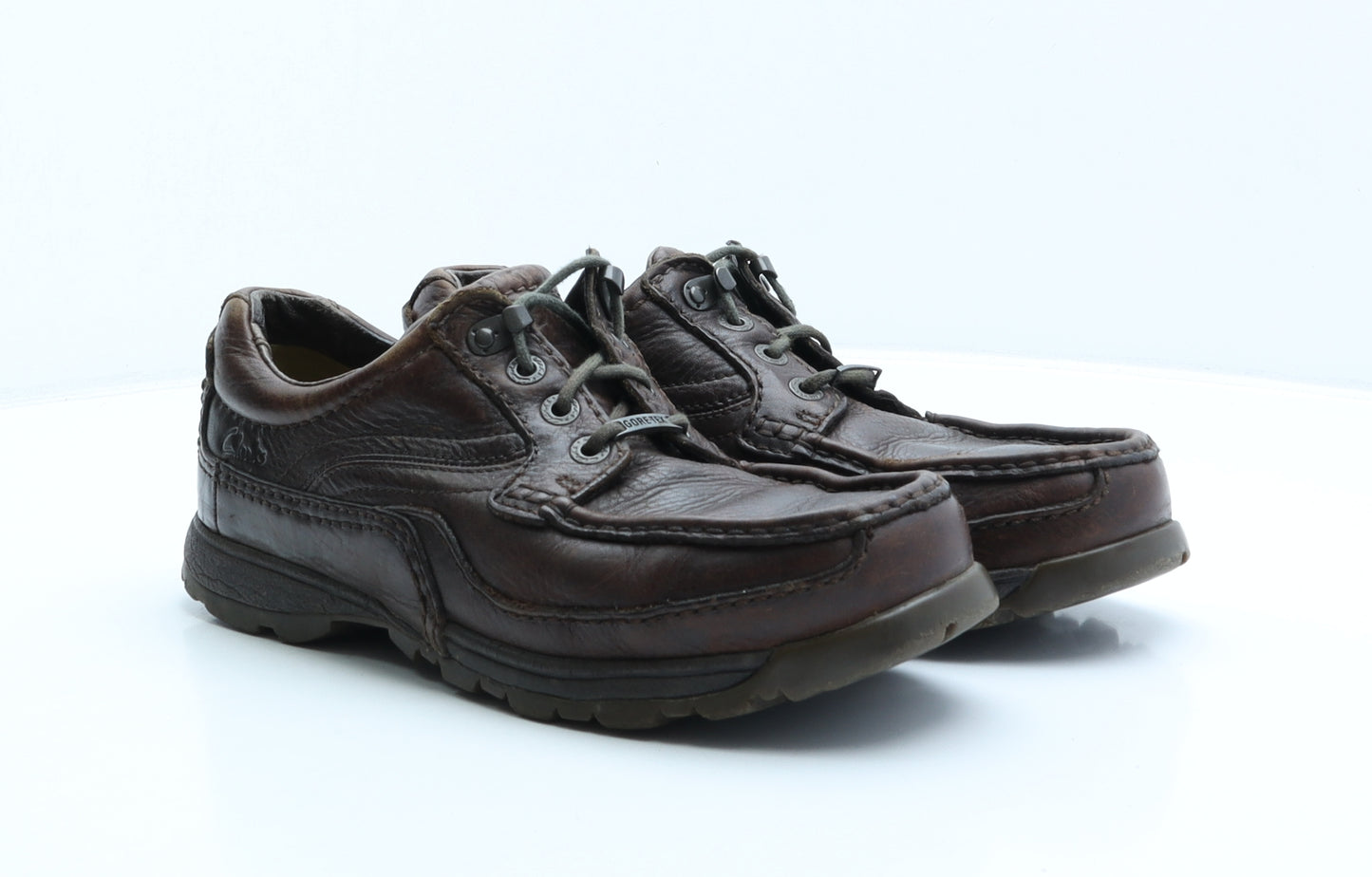 Clarks Mens Brown Leather Boat Shoe Casual UK 9