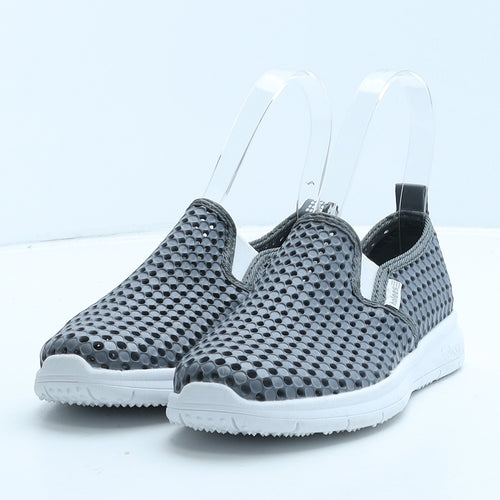 Holees Boys Grey Geometric Rubber Trainer Casual UK 13 32