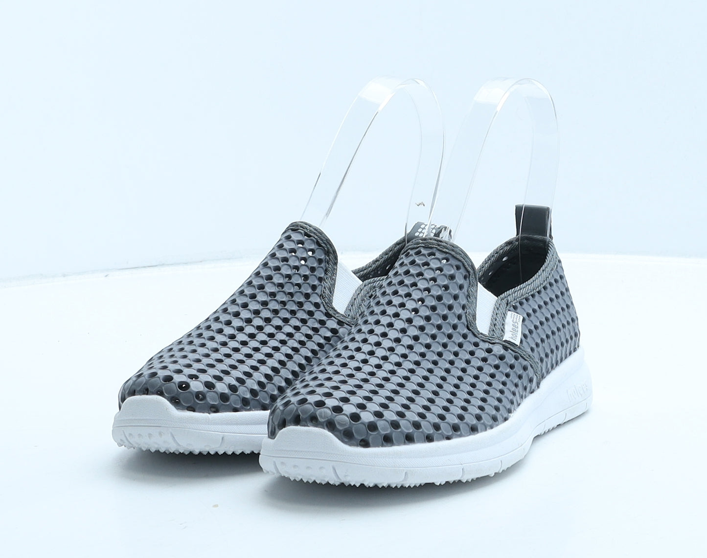 Holees Boys Grey Geometric Rubber Trainer Casual UK 13 32