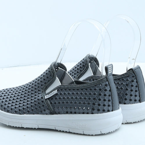 Holees Boys Grey Geometric Rubber Trainer Casual UK 13 32