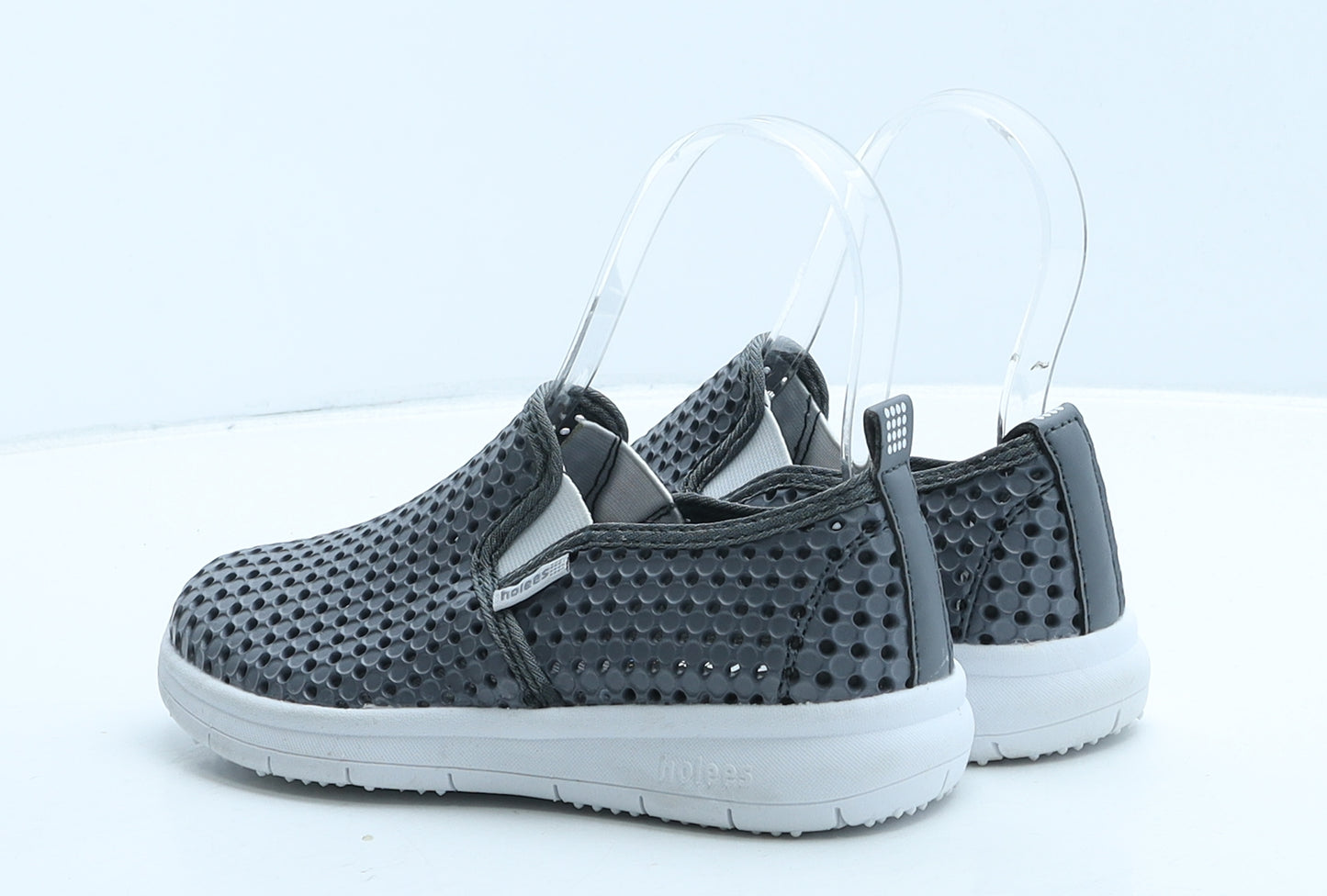 Holees Boys Grey Geometric Rubber Trainer Casual UK 13 32