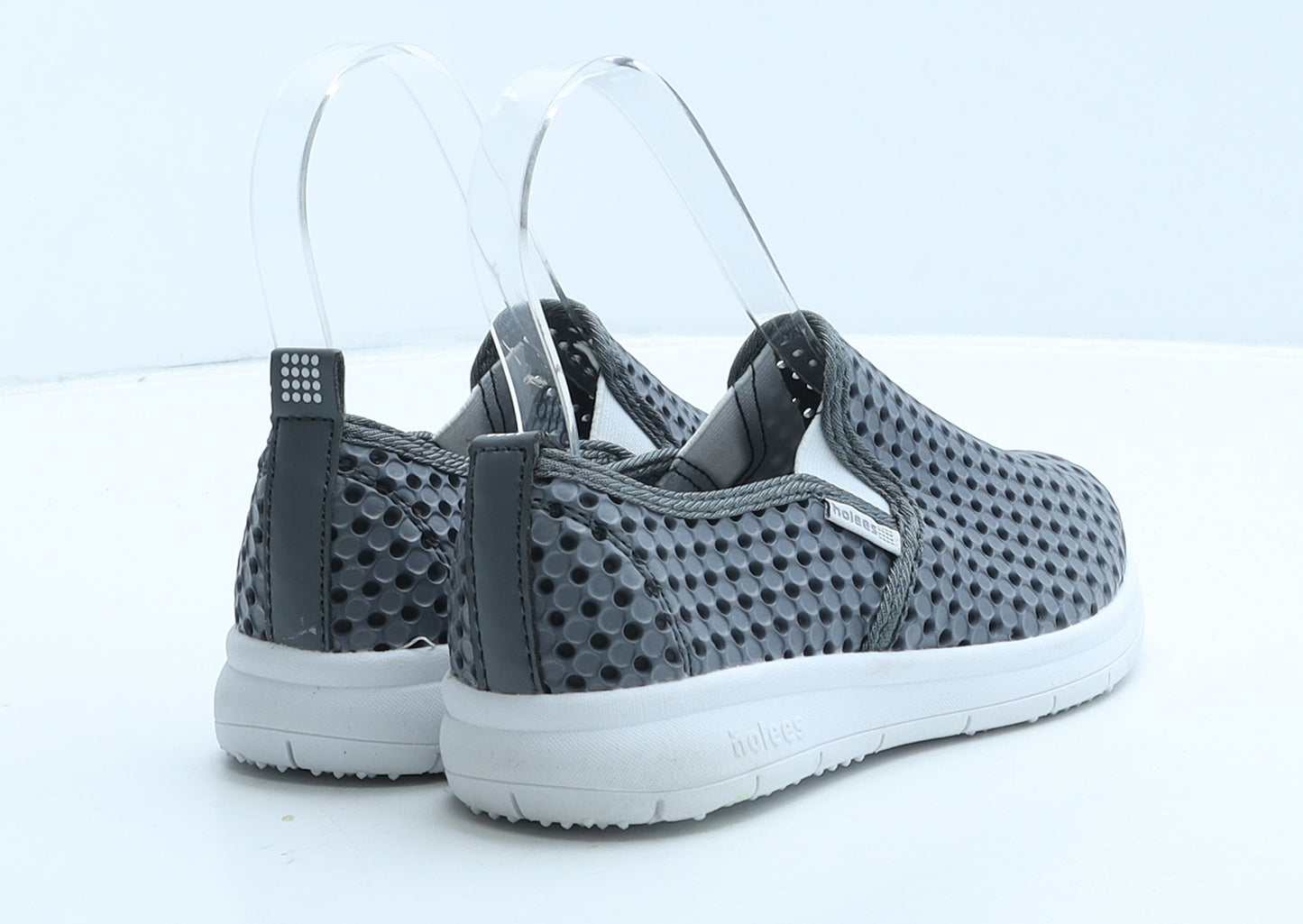 Holees Boys Grey Geometric Rubber Trainer Casual UK 13 32