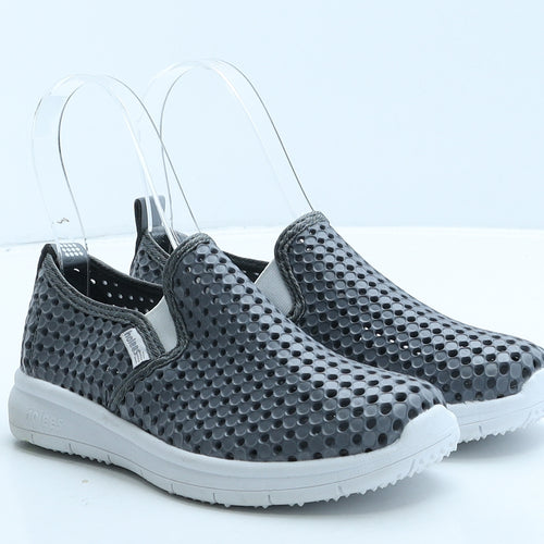 Holees Boys Grey Geometric Rubber Trainer Casual UK 13 32