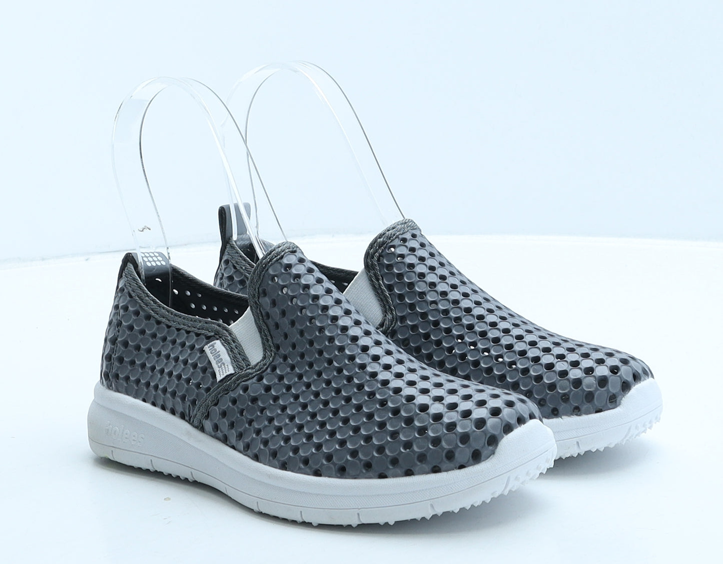 Holees Boys Grey Geometric Rubber Trainer Casual UK 13 32