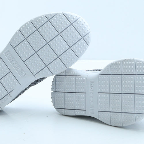 Holees Boys Grey Geometric Rubber Trainer Casual UK 13 32