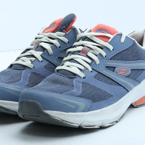 Dr. Scholl's Mens Blue Geometric Fabric Trainer UK 9.5