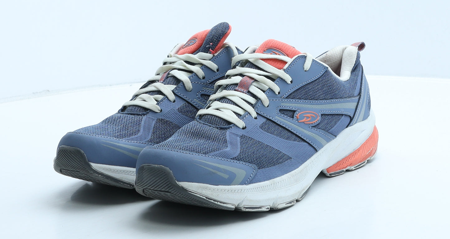 Dr. Scholl's Mens Blue Geometric Fabric Trainer UK 9.5