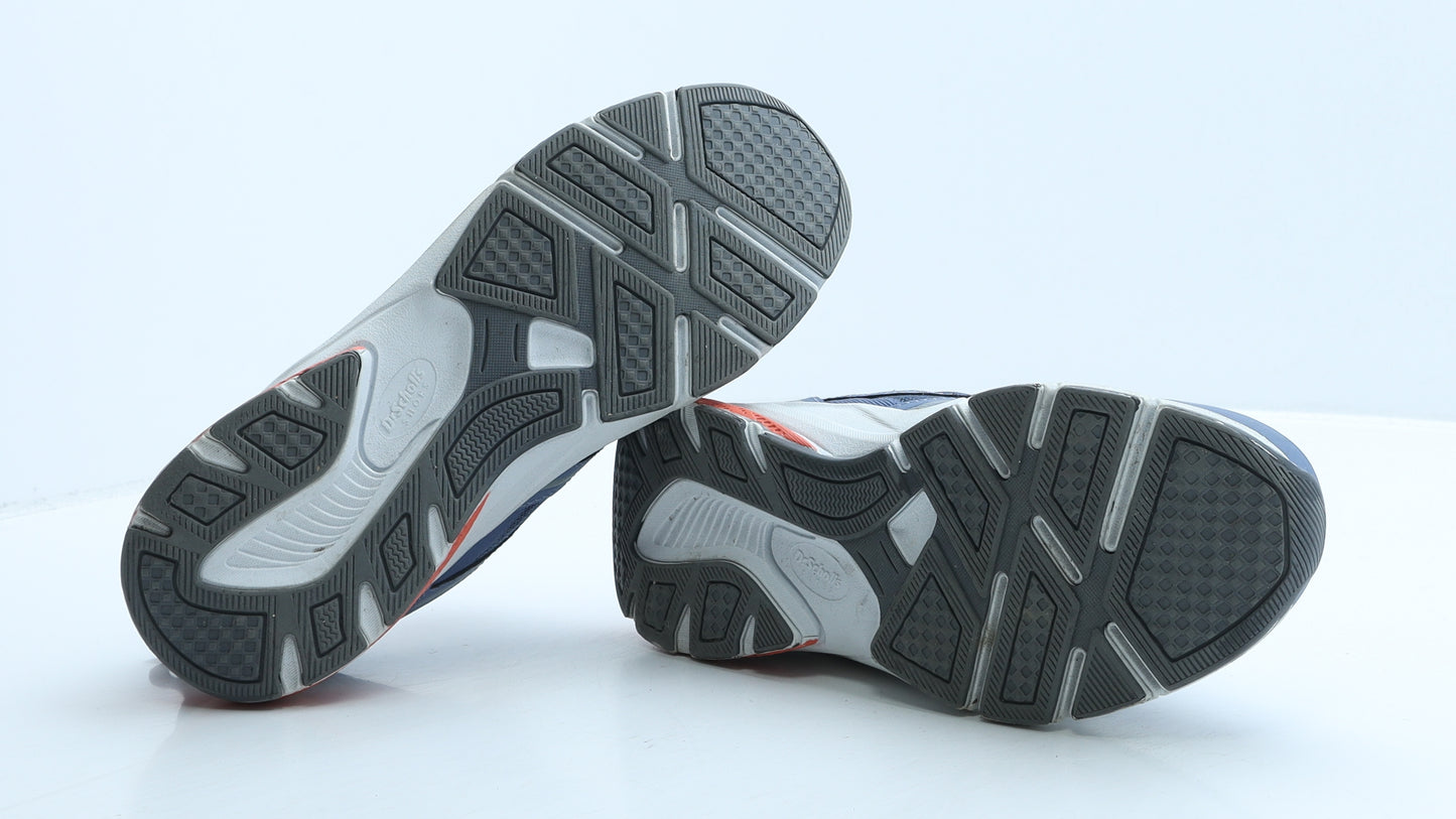 Dr. Scholl's Mens Blue Geometric Fabric Trainer UK 9.5