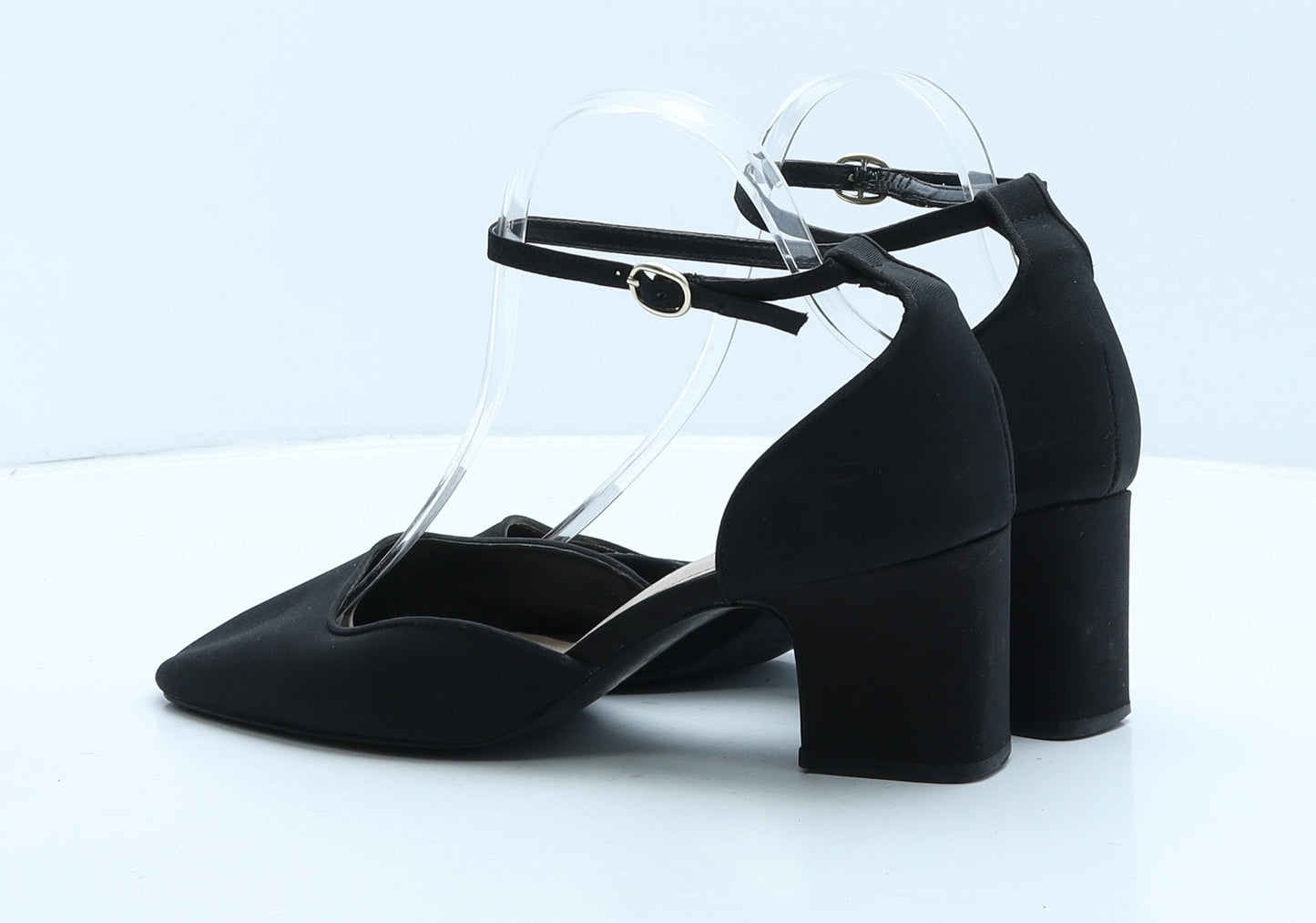 Mango Womens Black Synthetic Strappy Heel UK 6 39