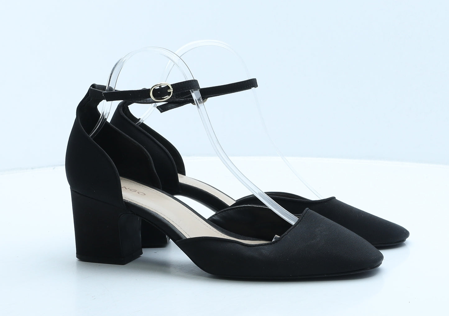 Mango Womens Black Synthetic Strappy Heel UK 6 39