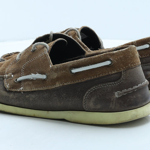 Preworn Mens Brown Suede Boat Shoe Casual UK 12