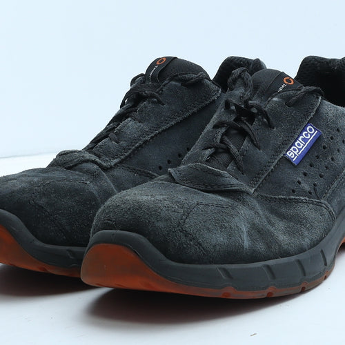 Sparco Mens Blue Leather Trainer UK 12 46 - Work Wear