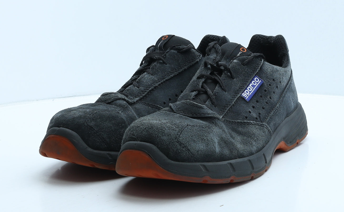 Sparco Mens Blue Leather Trainer UK 12 46 - Work Wear