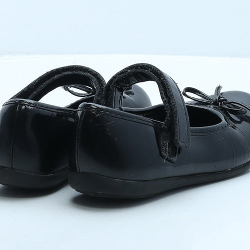 Smart Start Girls Black Vinyl Ballet Casual UK 10 28