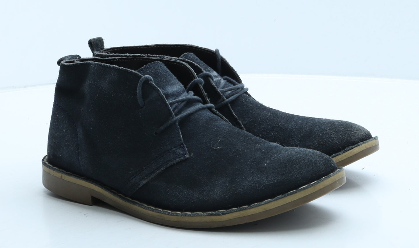 Matalan Boys Blue Suede Chukka Boot UK 3
