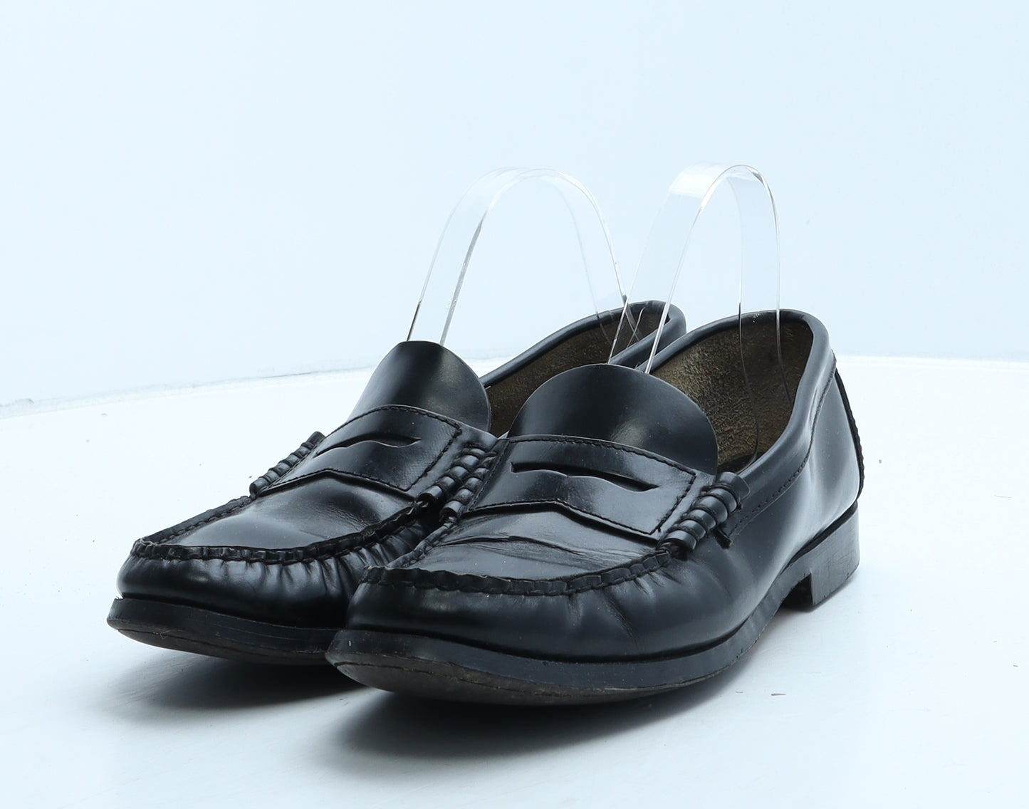 NEXT Womens Black Leather Loafer Casual UK 7