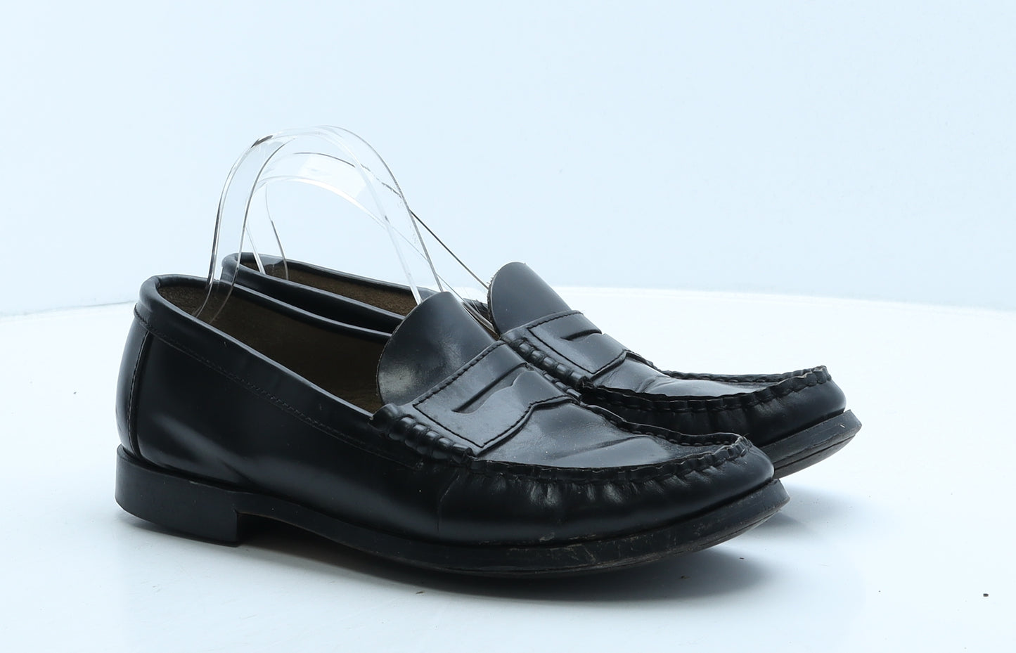 NEXT Womens Black Leather Loafer Casual UK 7