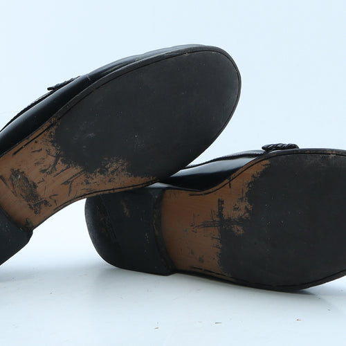NEXT Womens Black Leather Loafer Casual UK 7