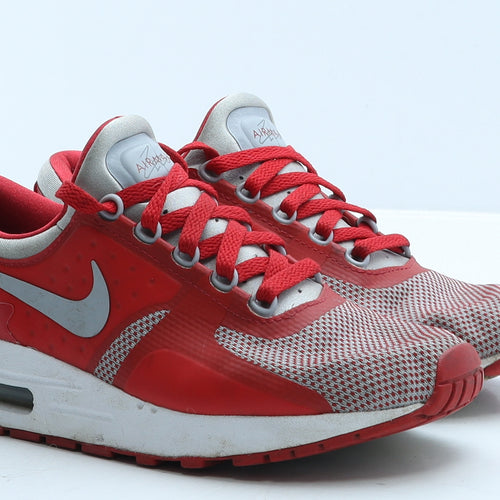 Nike Boys Red Colourblock Fabric Trainer UK 5.5 38.5