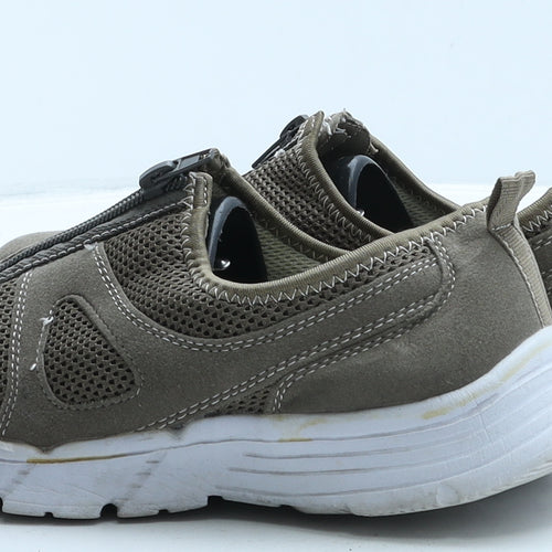 Cotton Traders Womens Beige Fabric Trainer UK 5