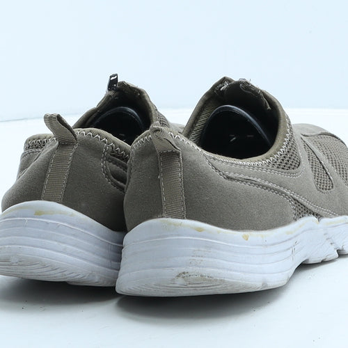 Cotton Traders Womens Beige Fabric Trainer UK 5