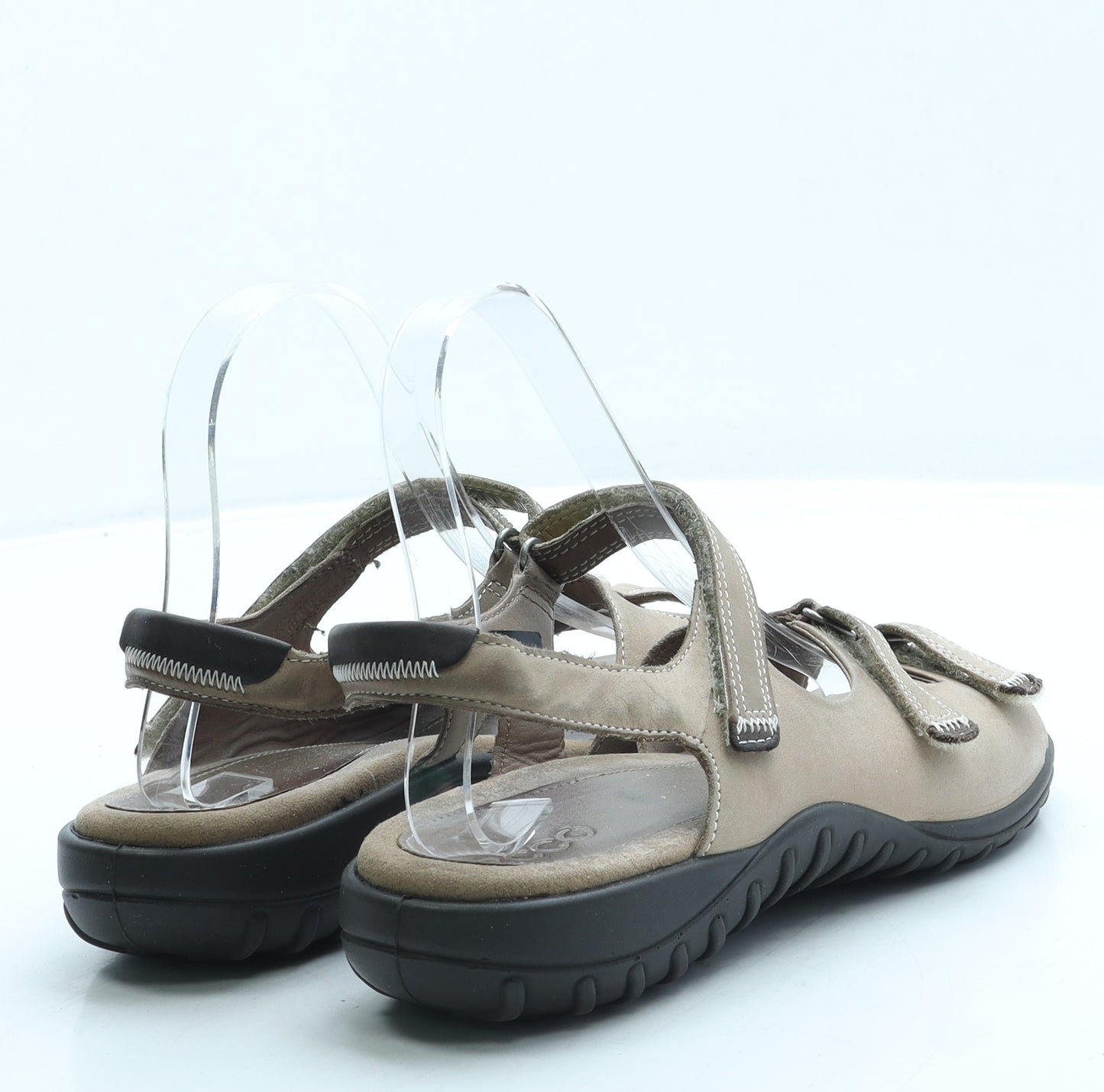 ECCO Womens Beige Polyester Strappy Sandal UK 6 39